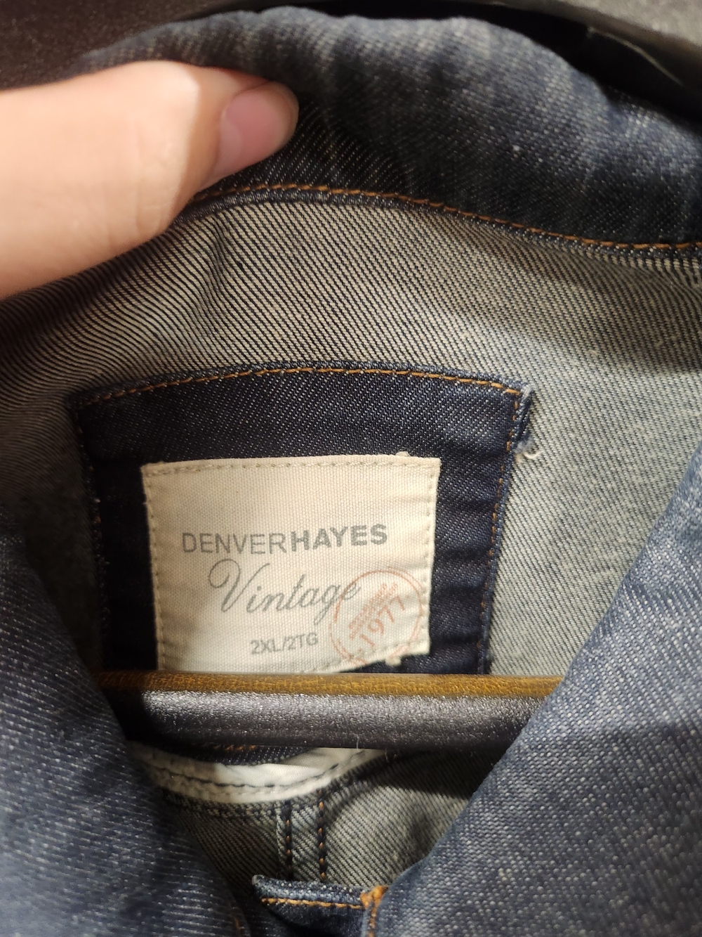 Denver Hayes Womens Dark Blue Denim Jacket - Picture 2 of 2